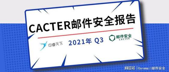 2021年Q3企业邮箱安全形势深度解析 CACTER邮件安全与中睿天下联合发布最新洞察